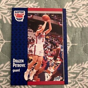 Drazen Petrovic Fleer 97 Basketball Card - NJ NETS